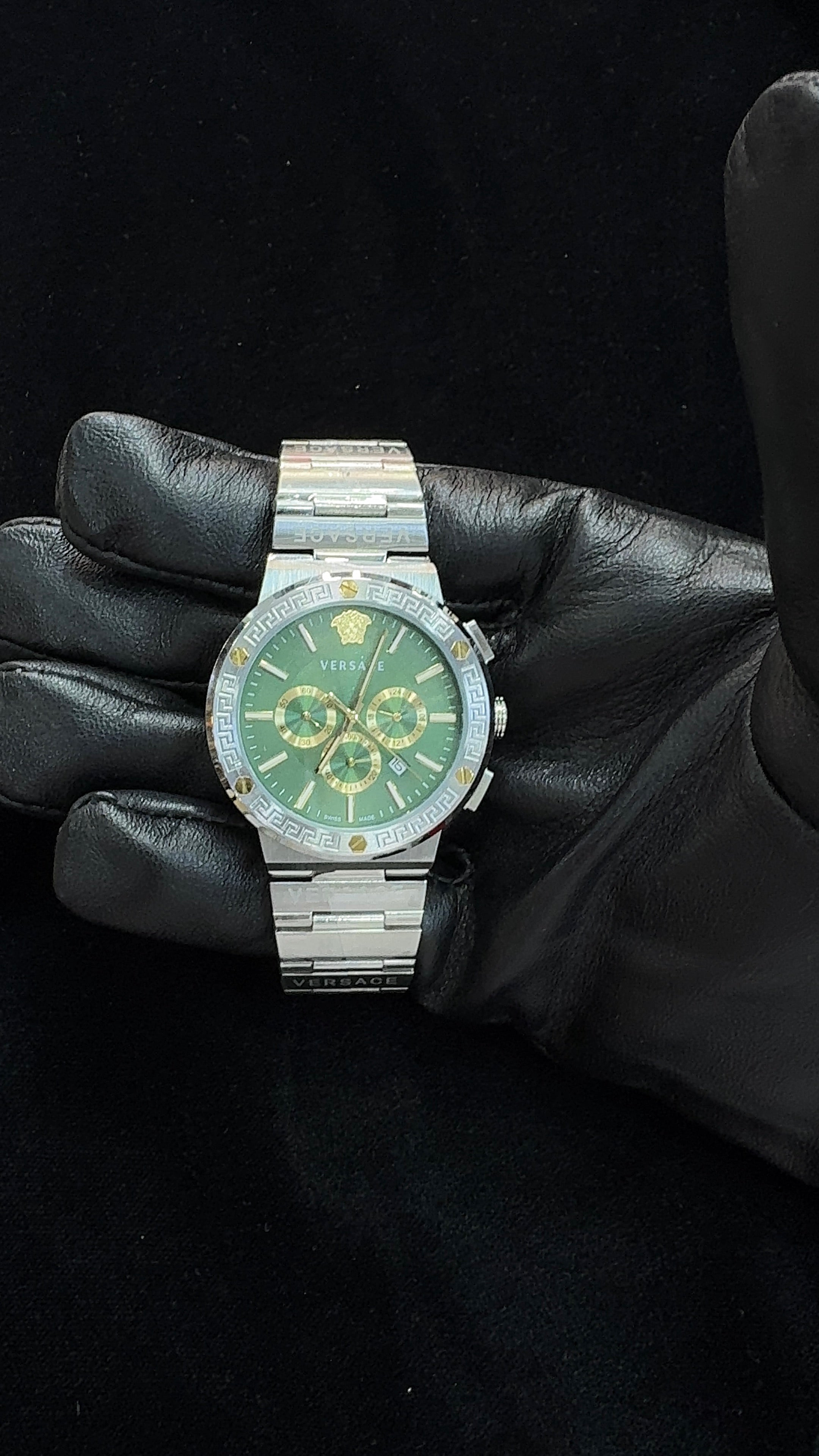 VERSACE GREEN CHRONO