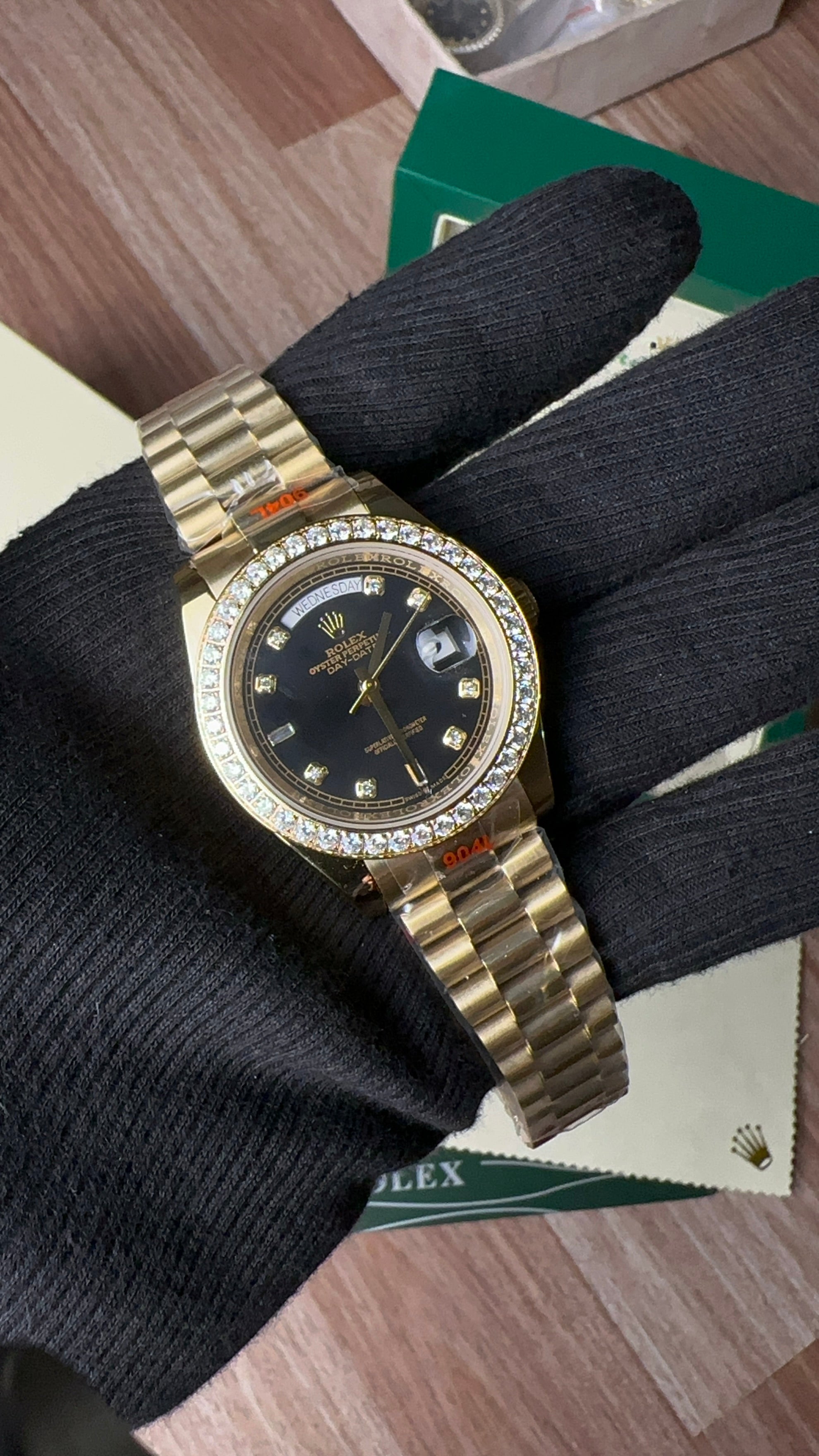 Rolex Daydate Black (Diamond)