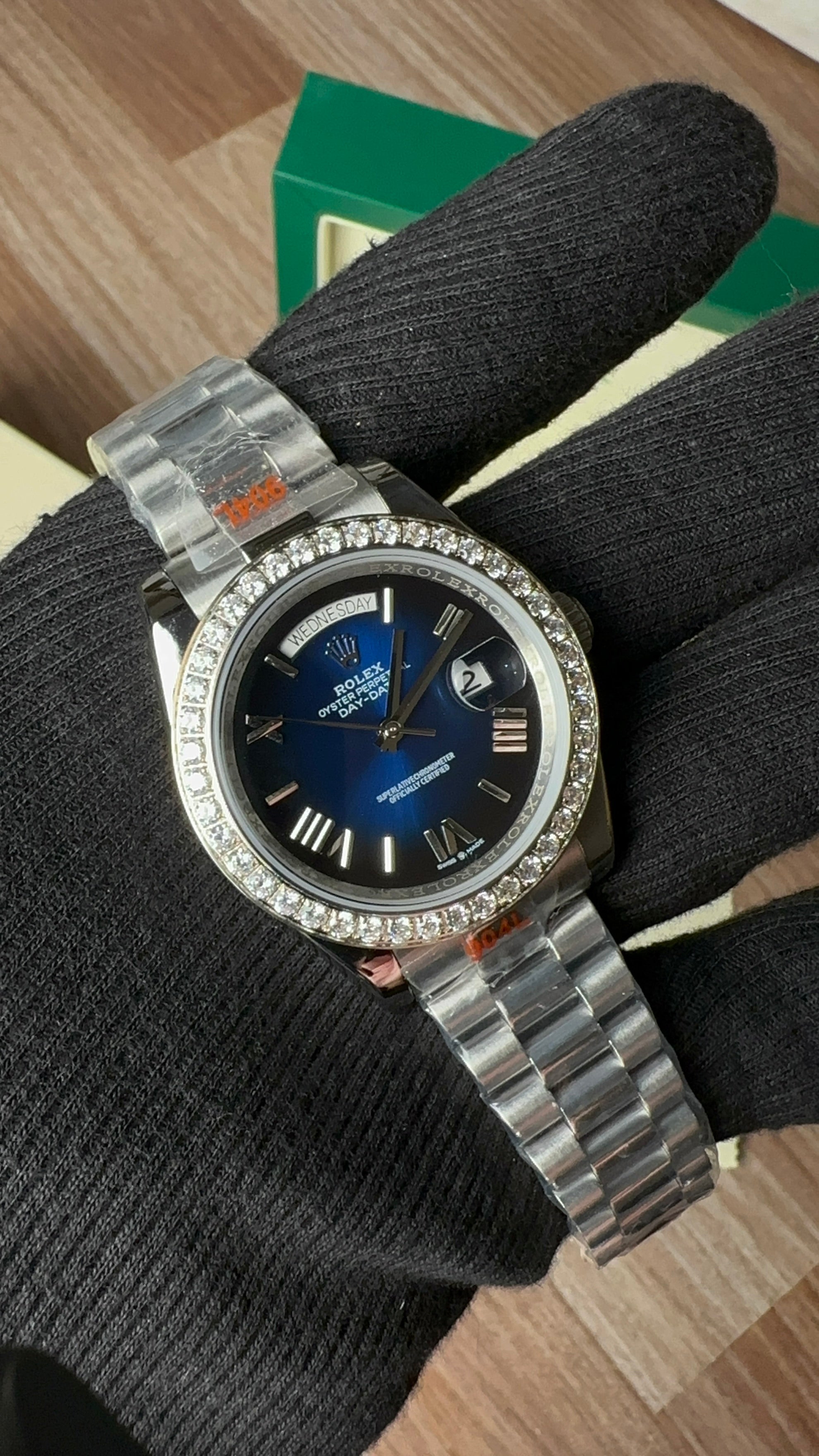 Rolex Daydate Diamond Blue