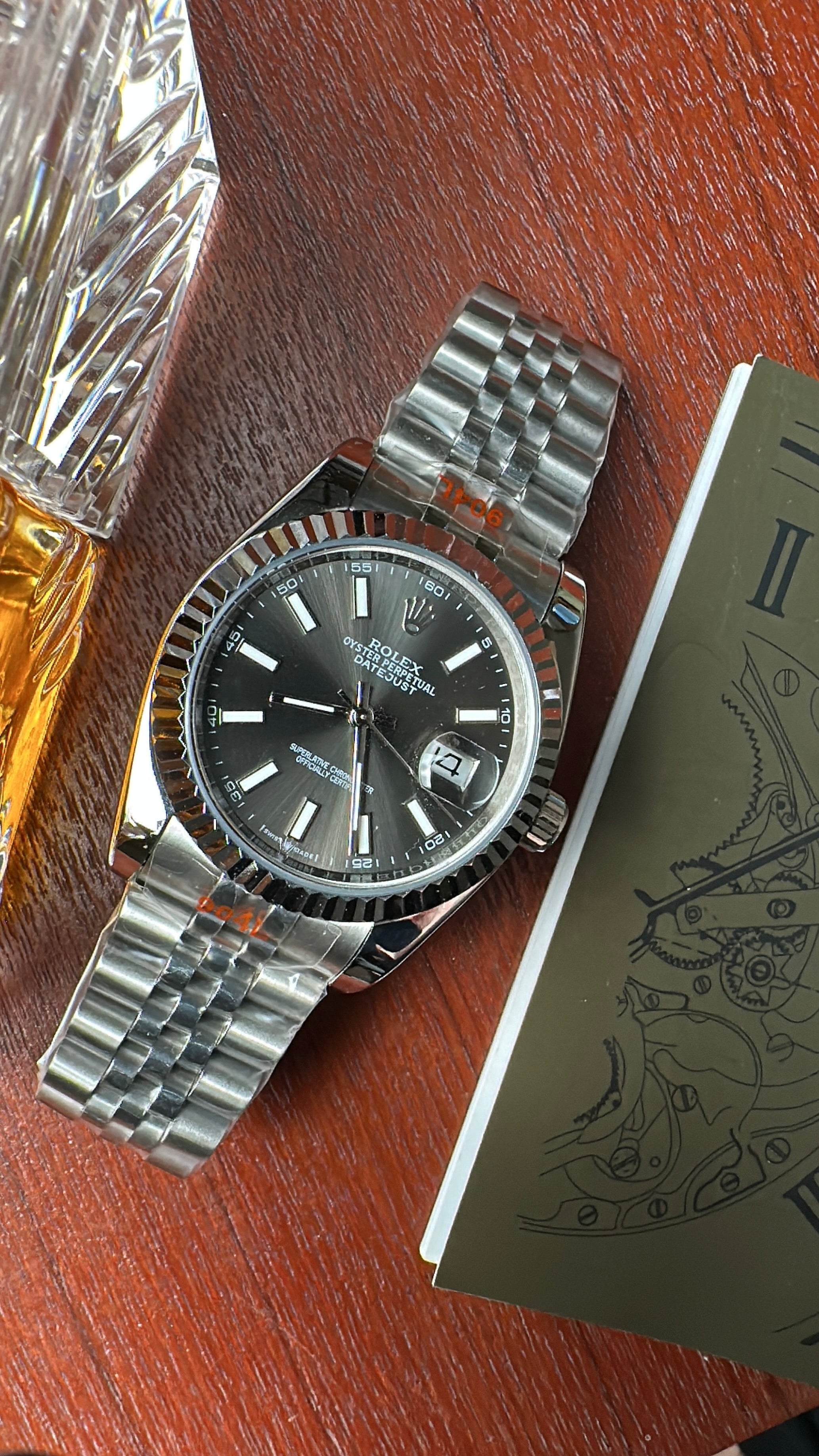 Rolex Date Just Gray