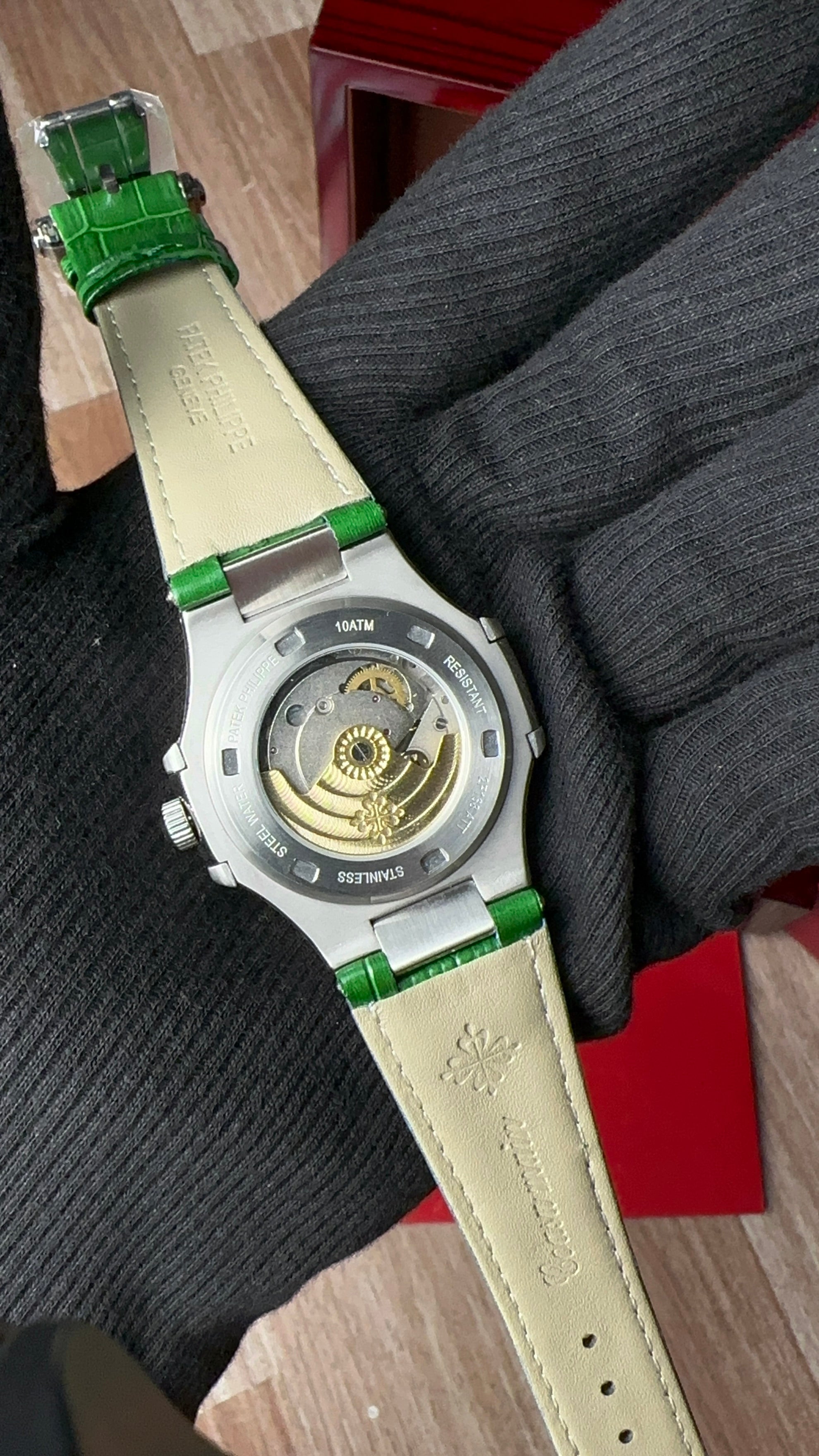 Patek Moon Phase Green Strap