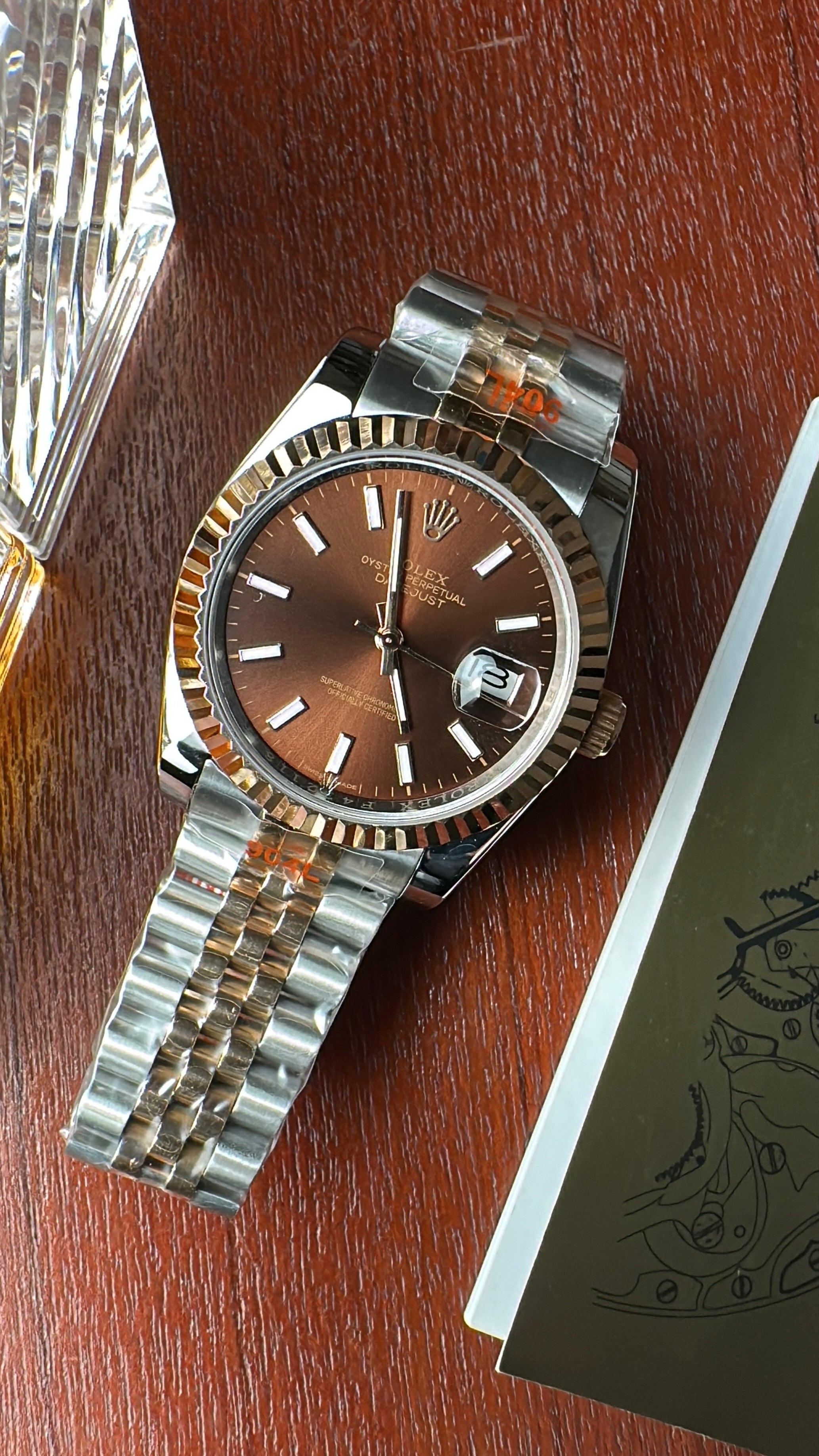 Rolex Date Just Chocolate