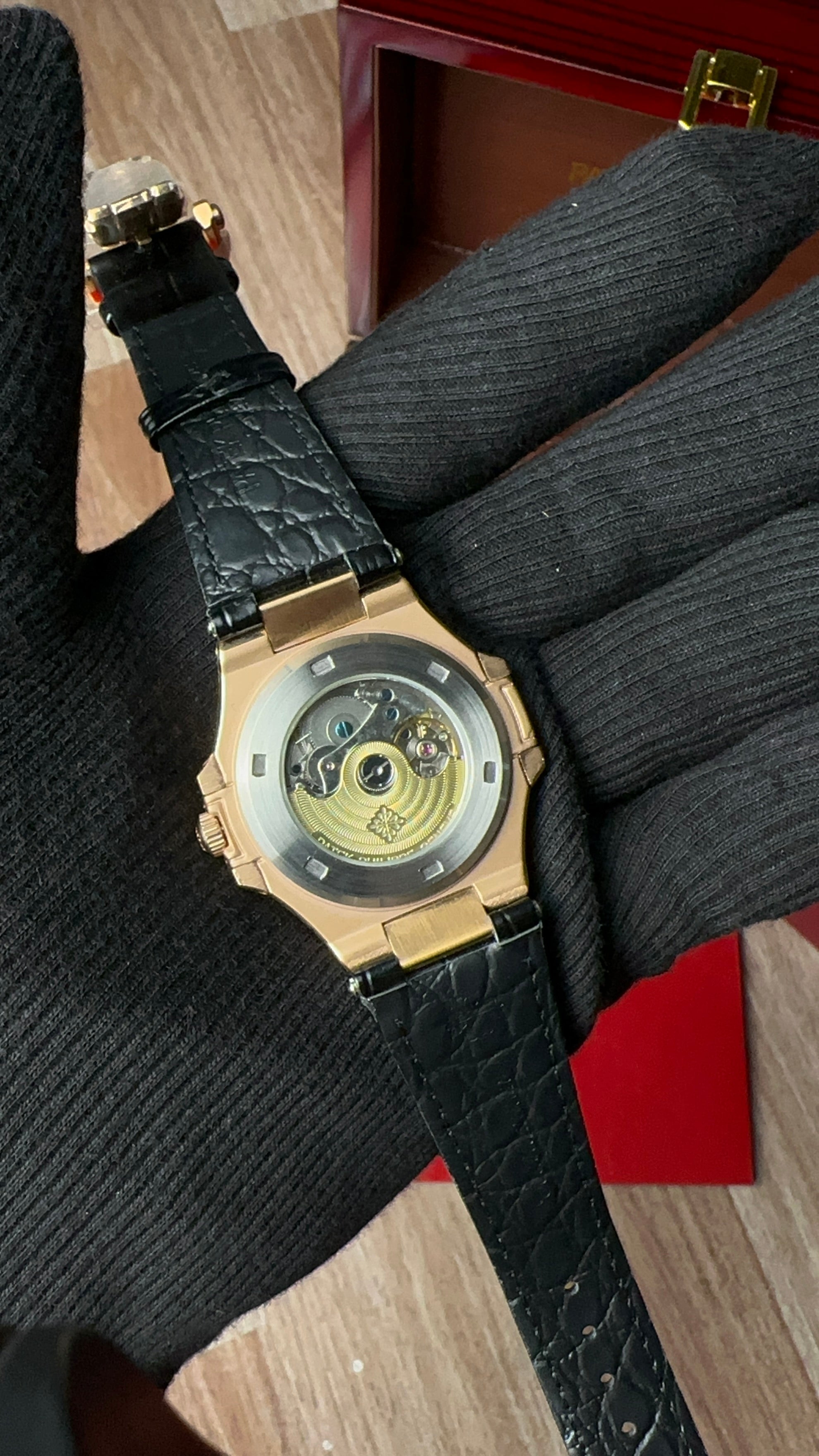 Patek black Moon phase