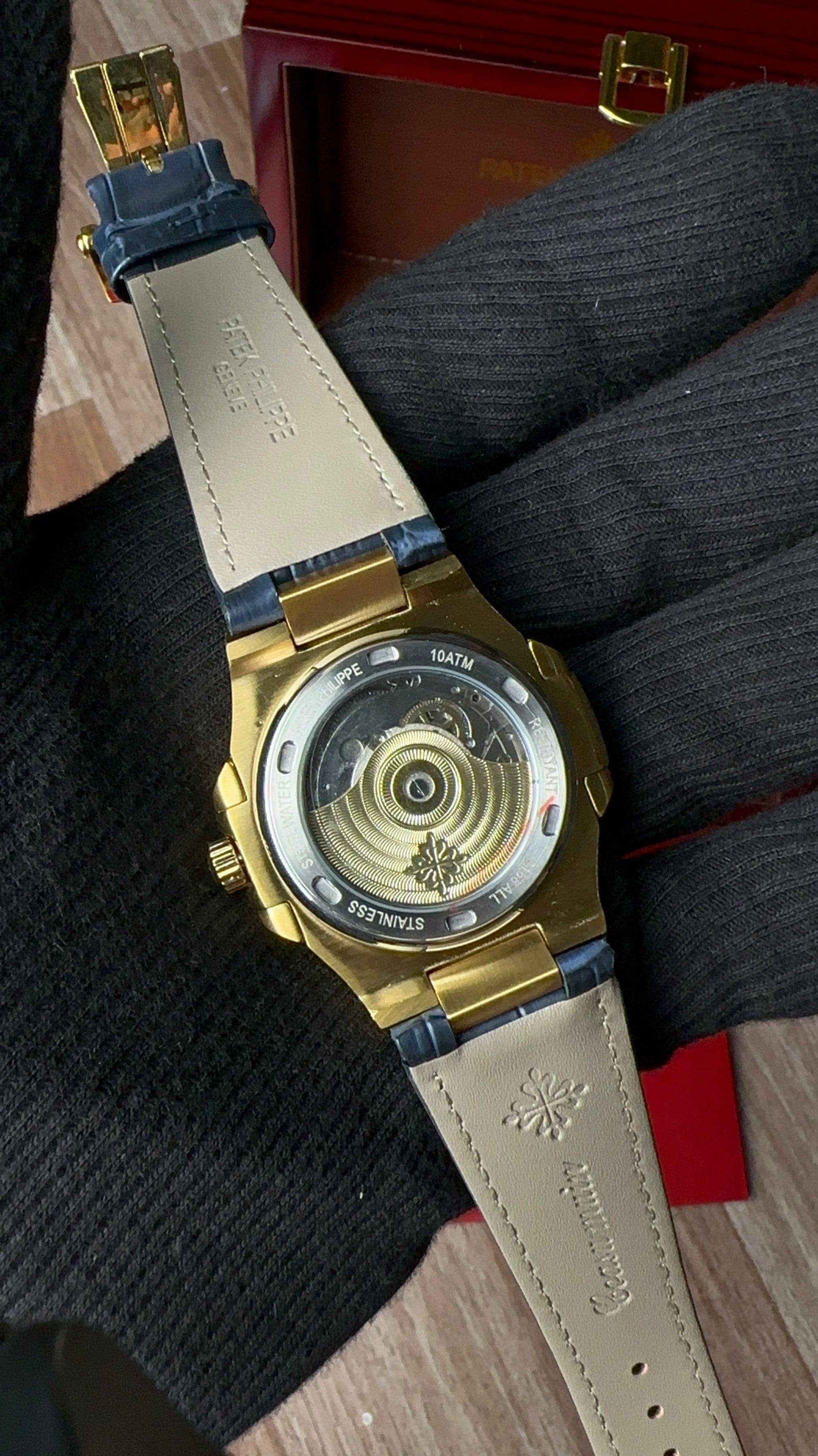 Patek Nautilus Blue x Gold