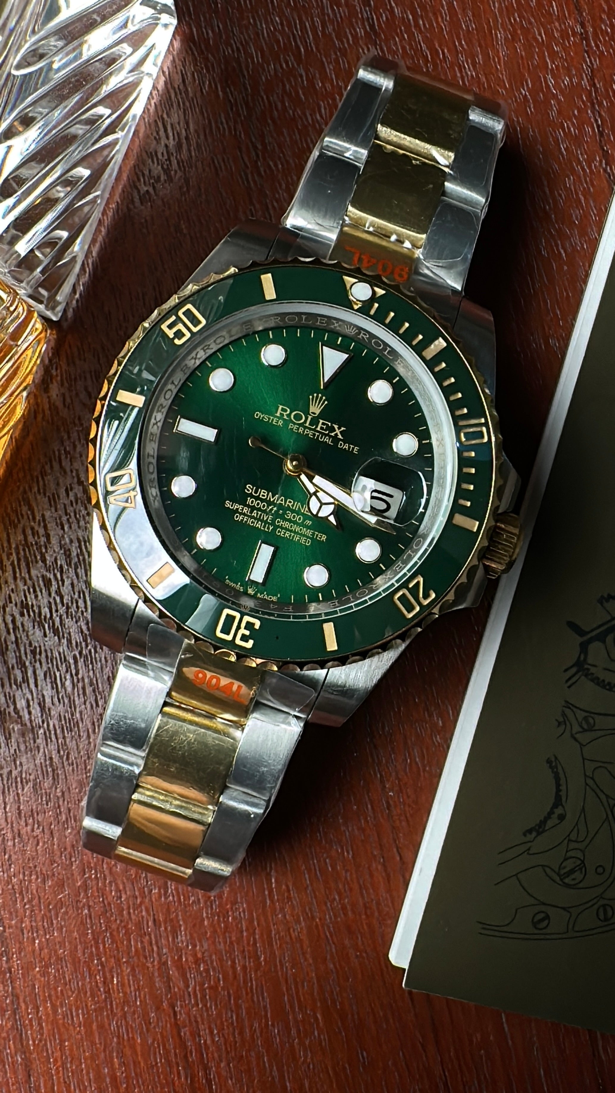Submariner Green X Gold