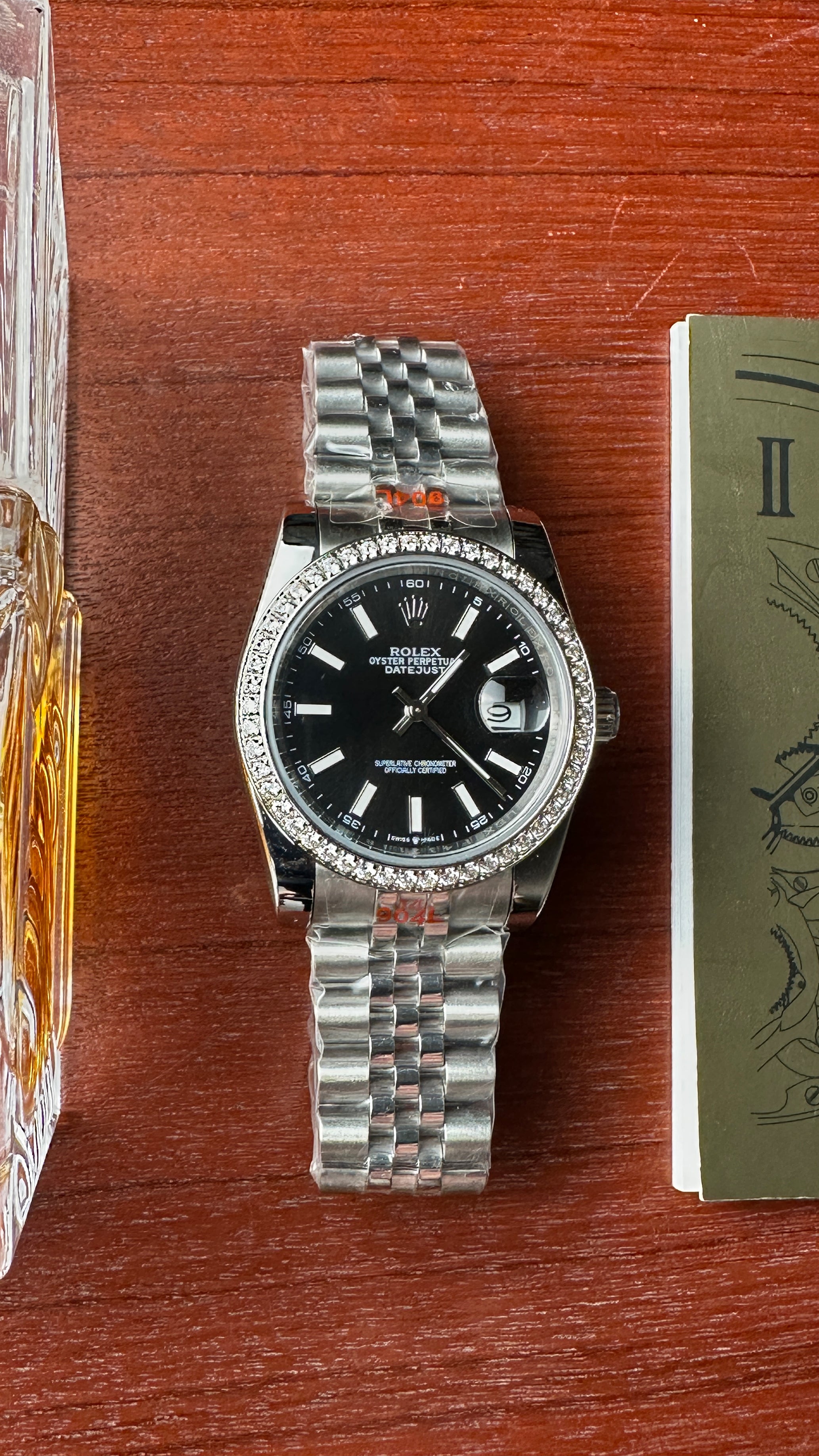 Datejust Diamond Silver (Black)