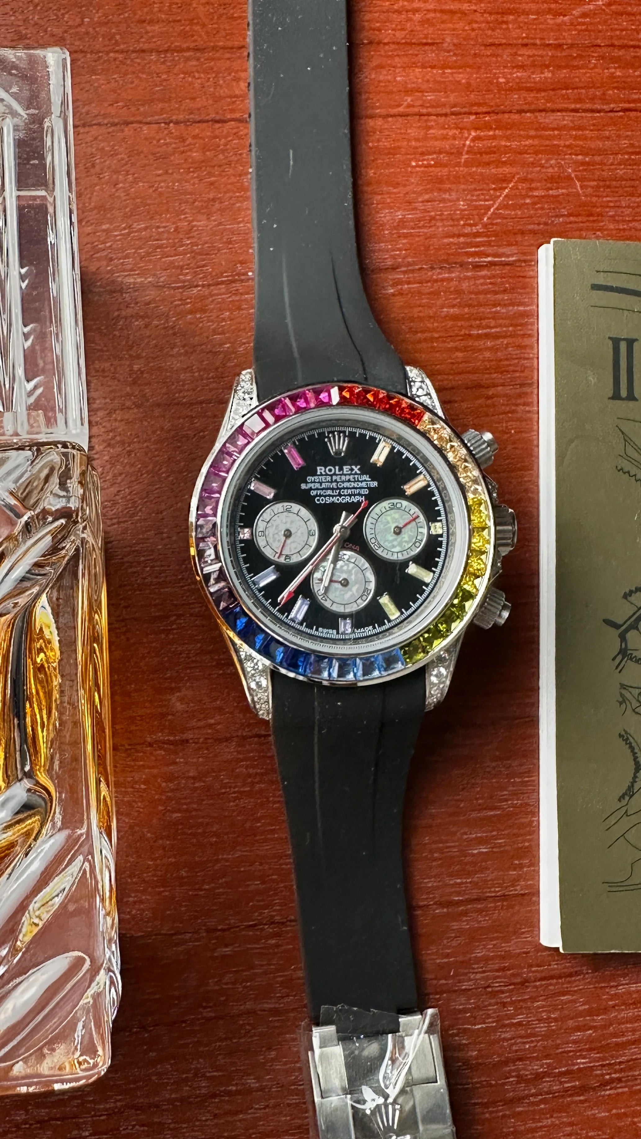 Daytona Rainbow-strap (White-Chrono)