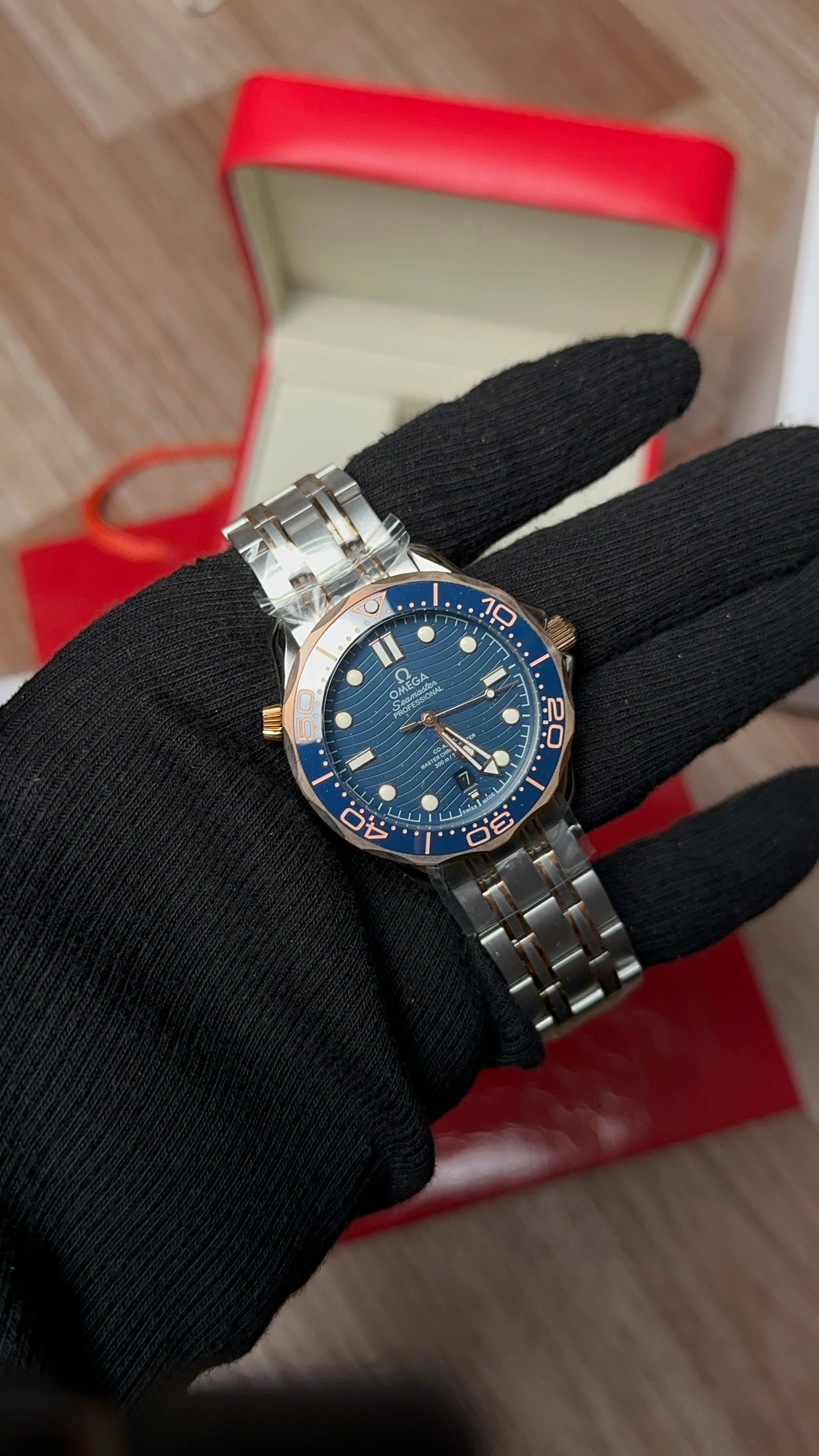Seamaster Diver (Blue X Rose-Gold)