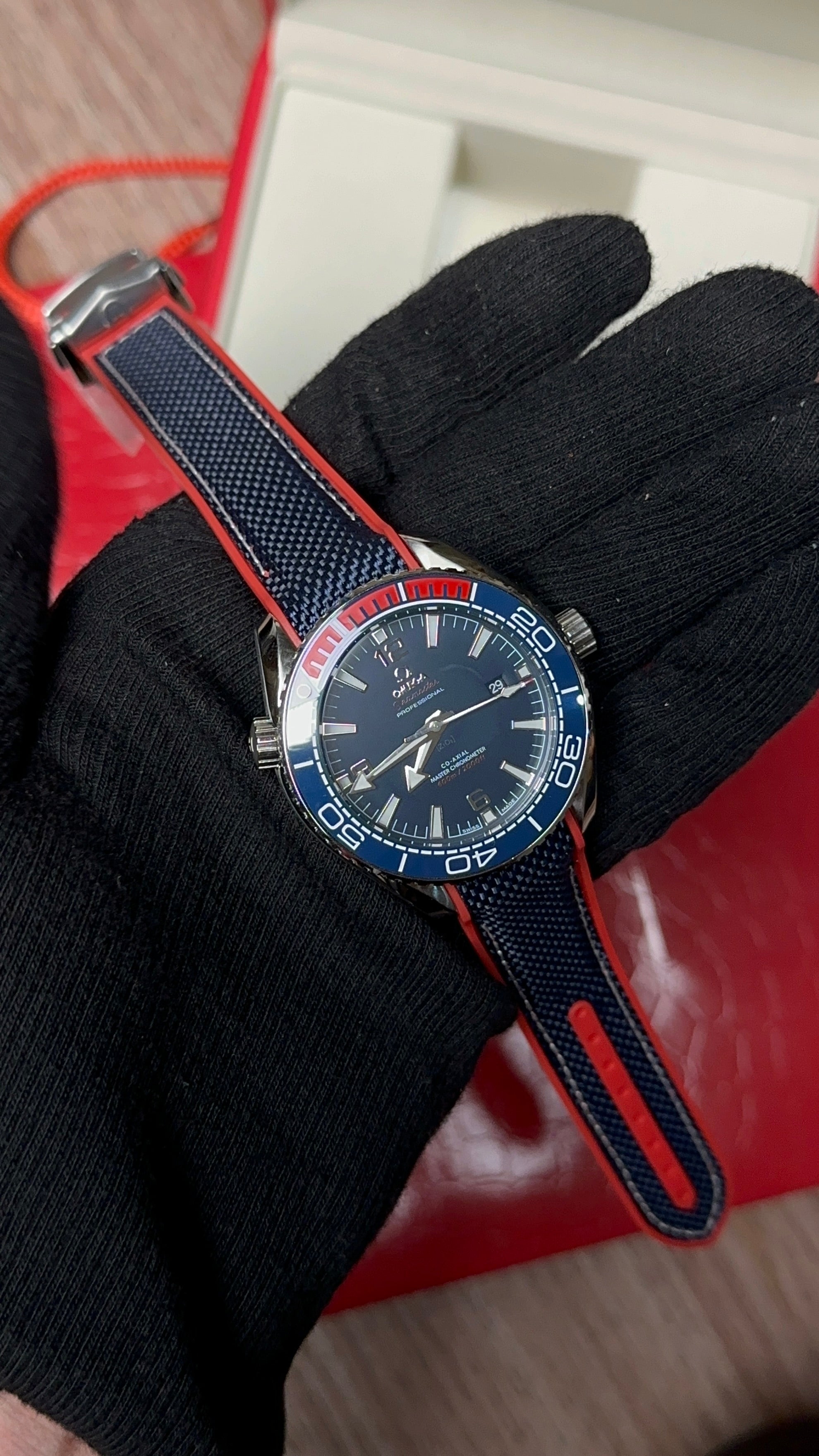 Seamaster strap (Pepsi)