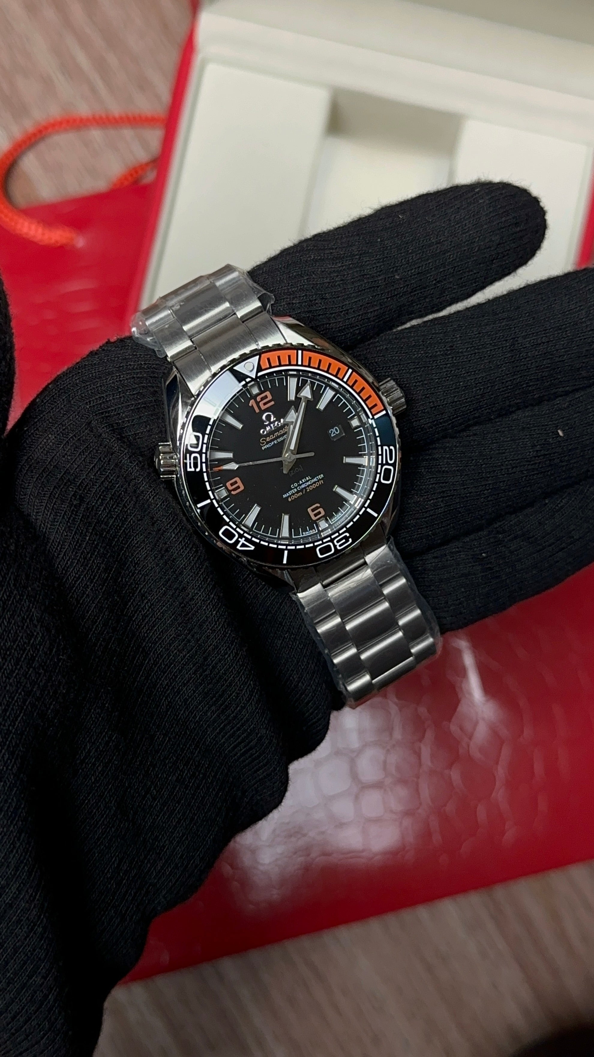 Seamaster Planet Ocean (Orange X Black)
