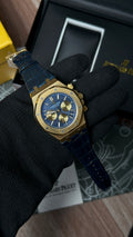 Royal Oak Chrono strap (Blue X Gold)