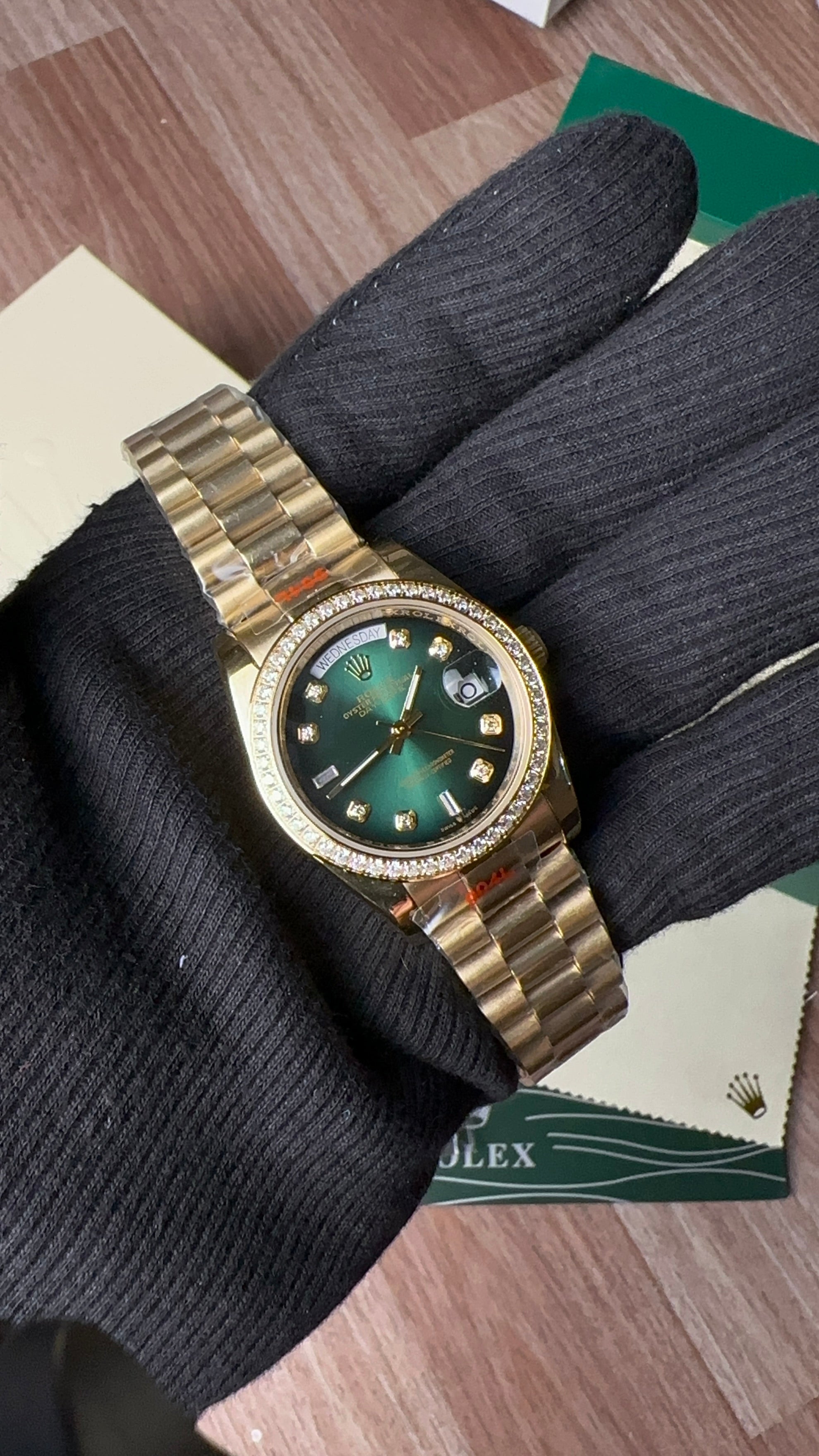 Day-date Diamond Gold (Green X Diamond)