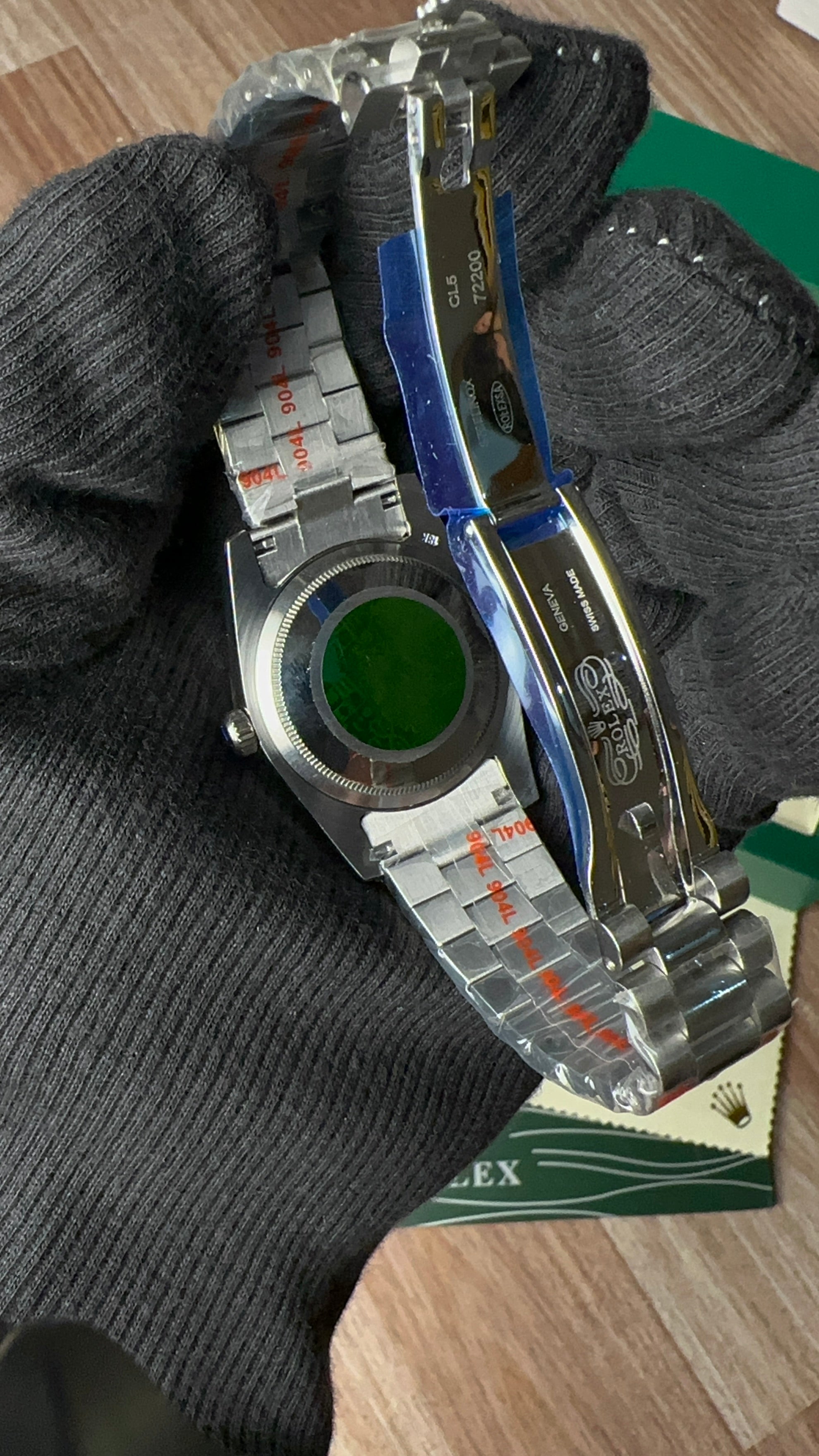 Day-date Silver (Green X Roman)