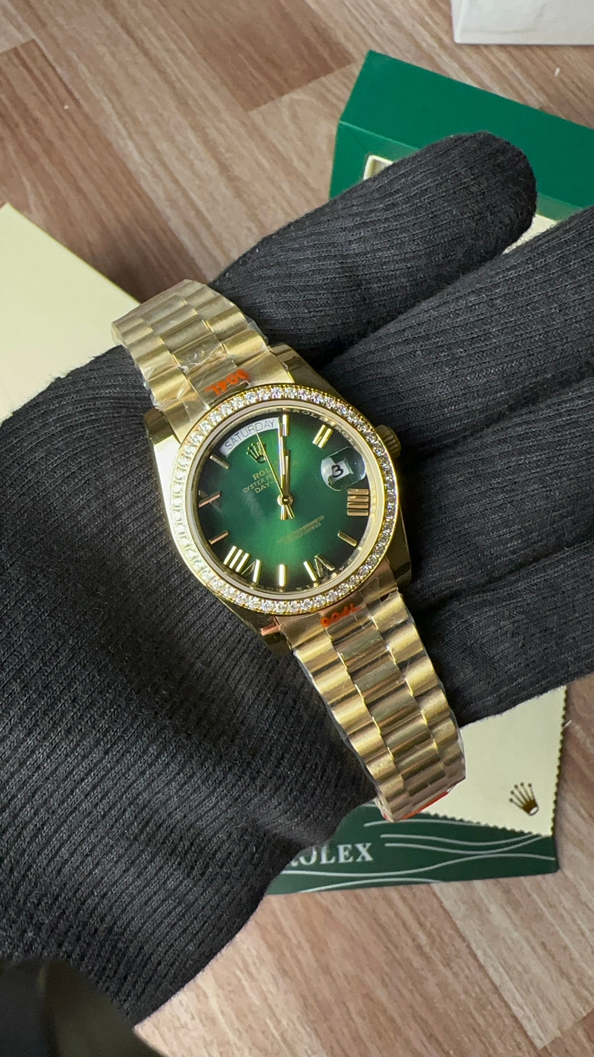 Day-date Diamond Gold (Green)