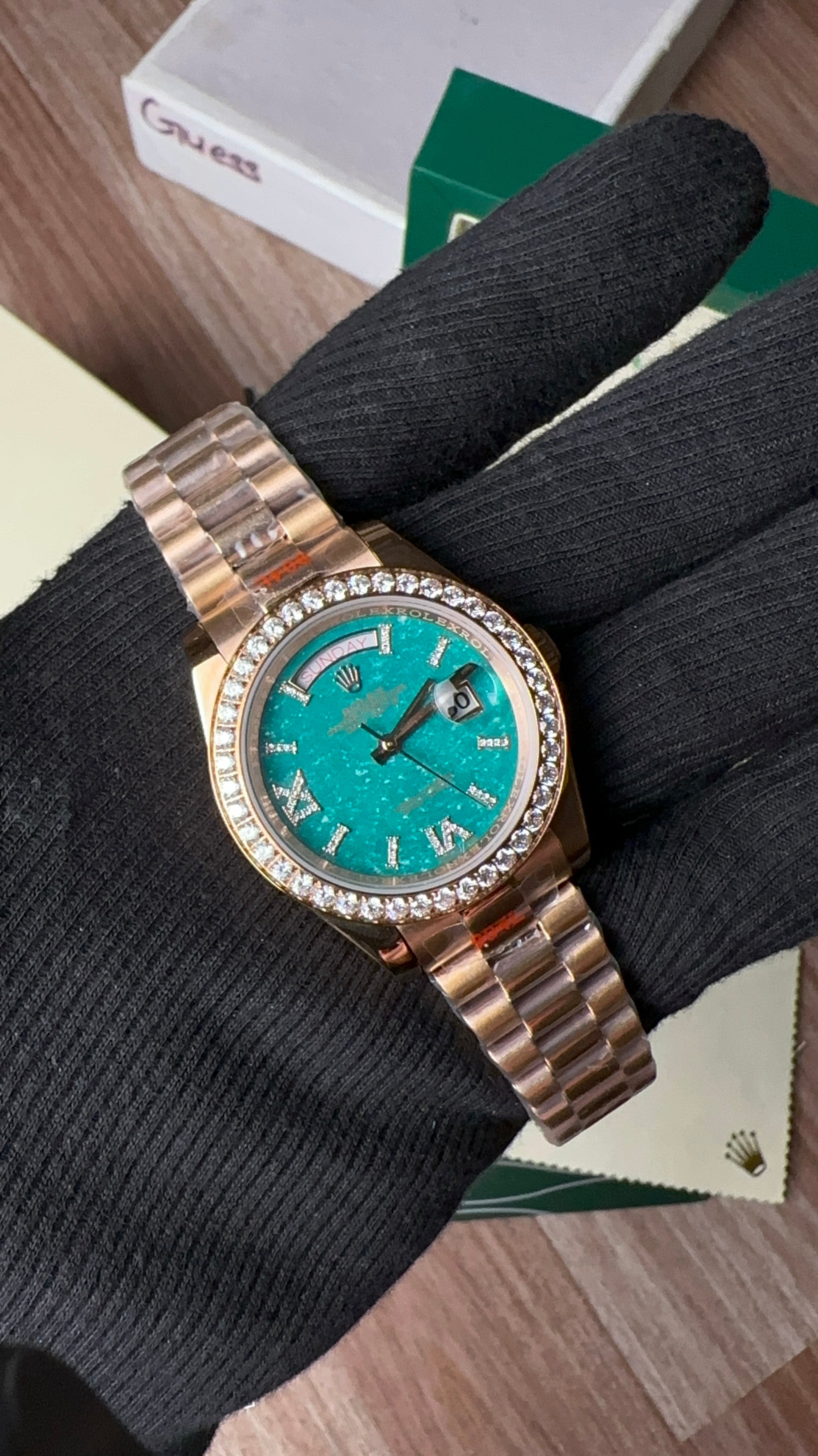Day-date Diamond Rose-Gold (Malachite)