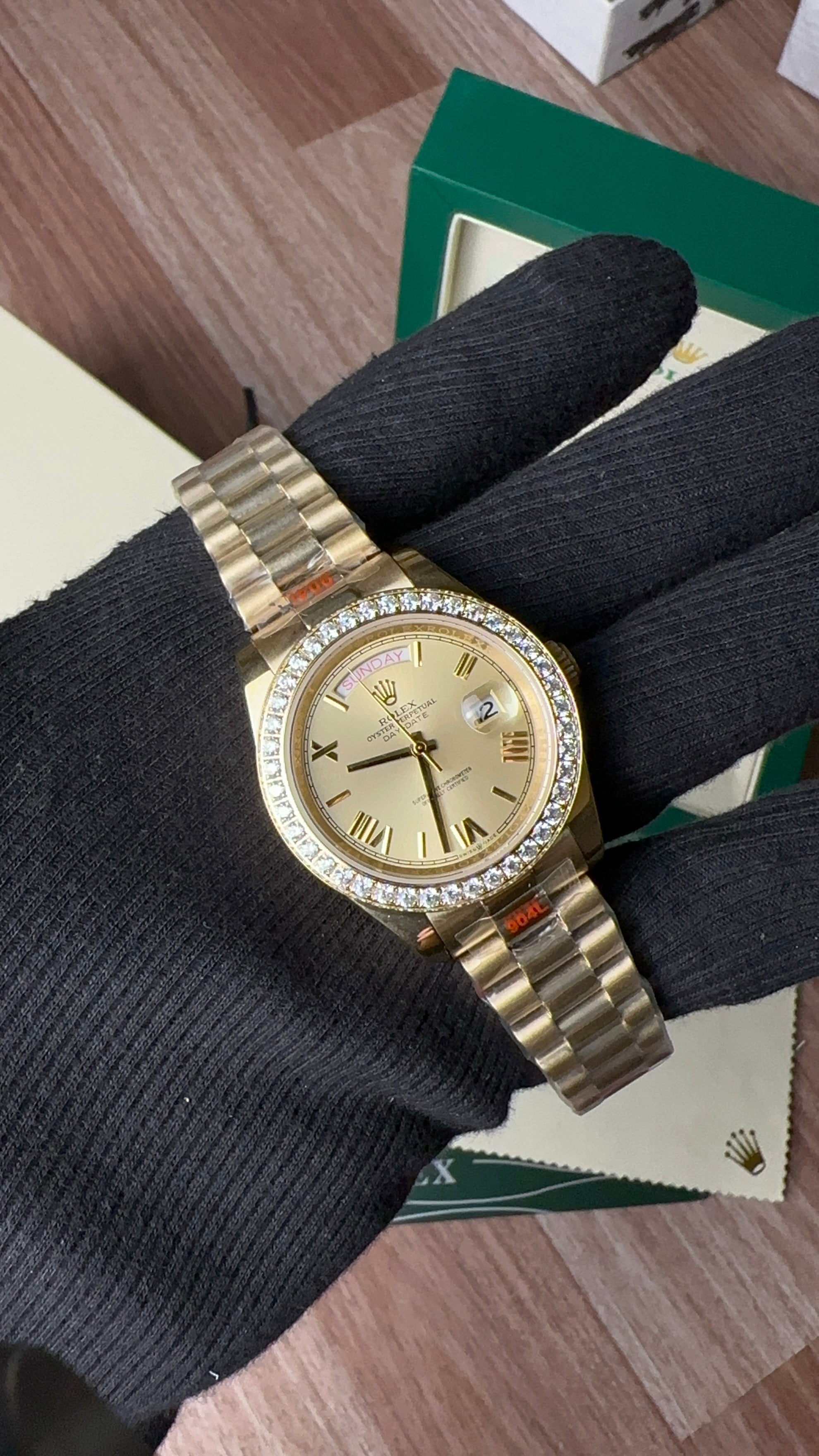 Day-date Diamond Rose-Gold (Champagne)