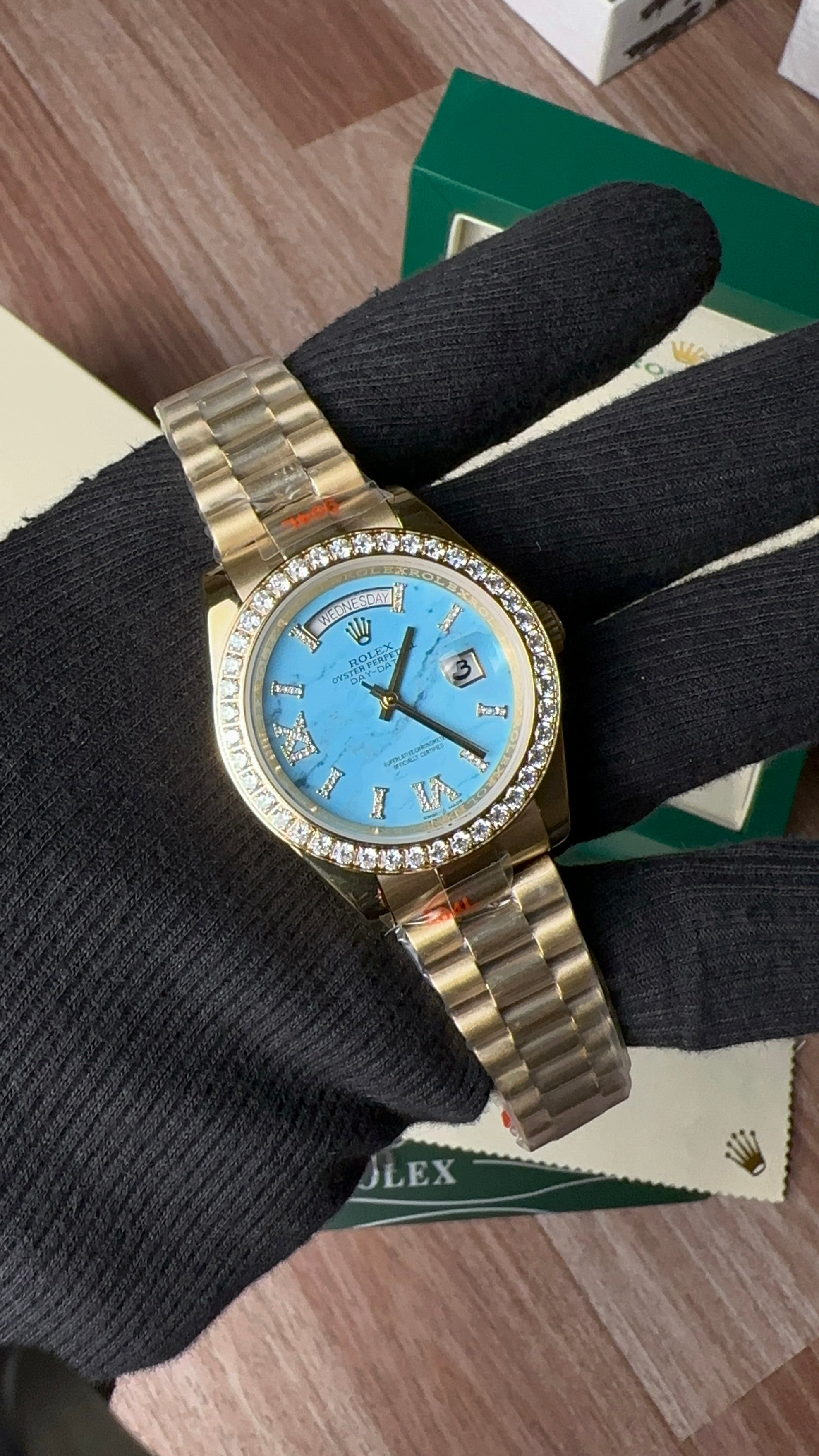 Day-date Diamond Rose-Gold (Tiffany)