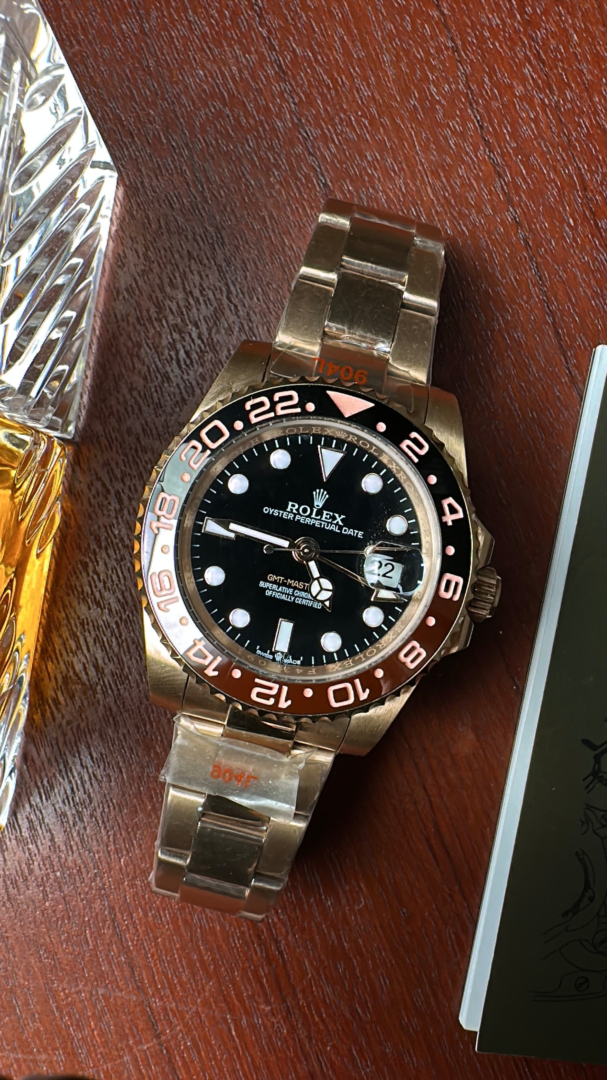 Gmt Master-II (RootBeer X Rose-Gold)