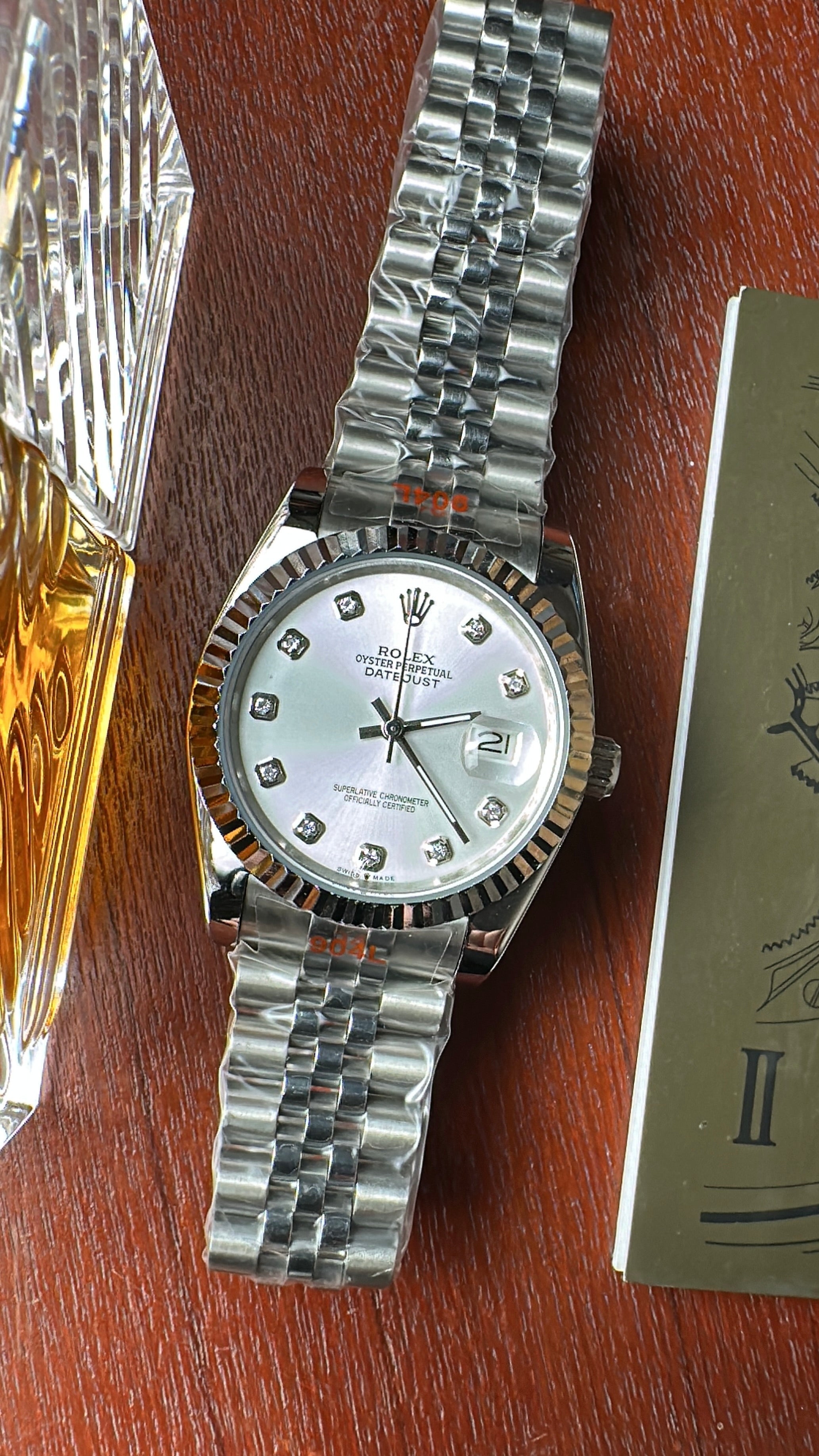 Datejust Silver (White X Diamond)