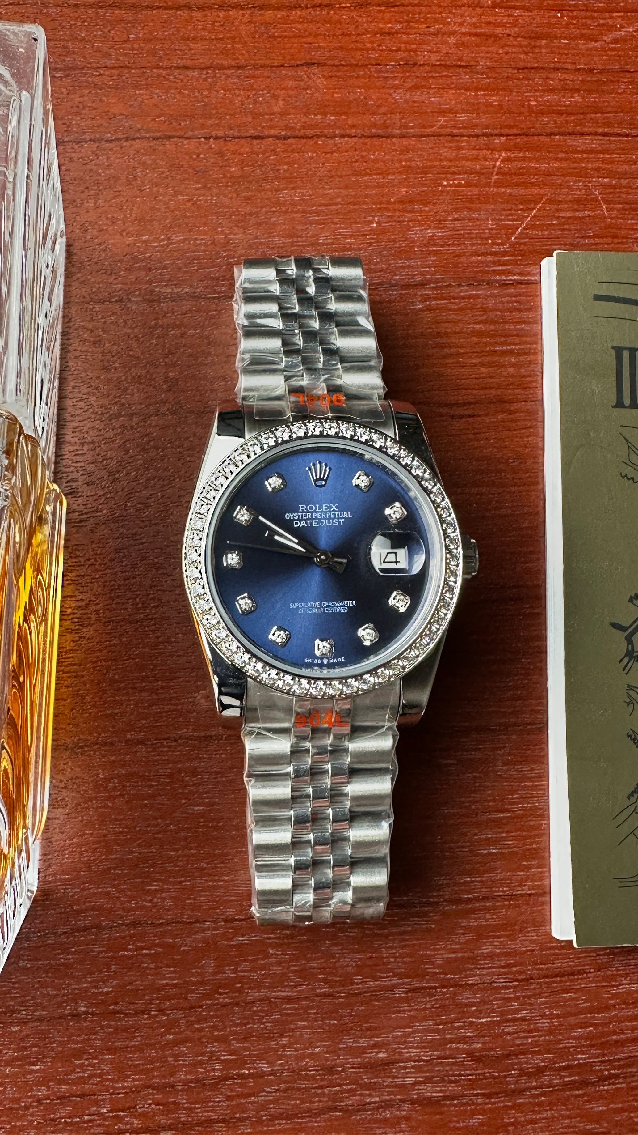 Datejust Diamond Silver (Blue X Diamond)