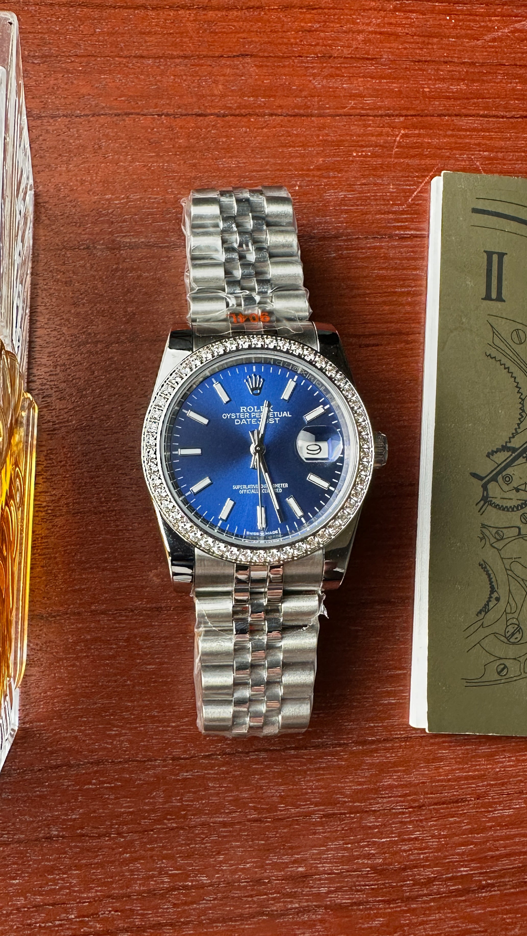 Datejust Diamond Silver (Blue)