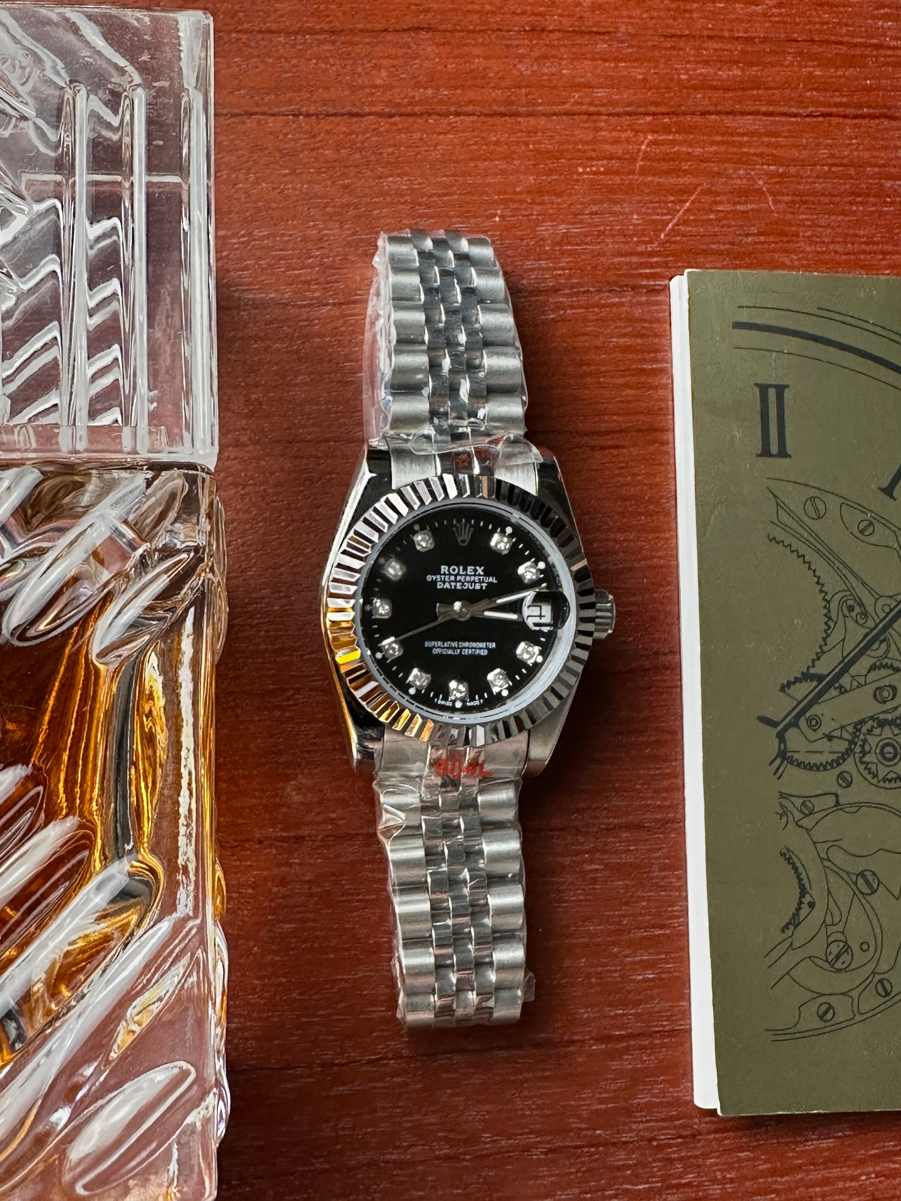 Datejust ladies Silver (Black X Diamond)