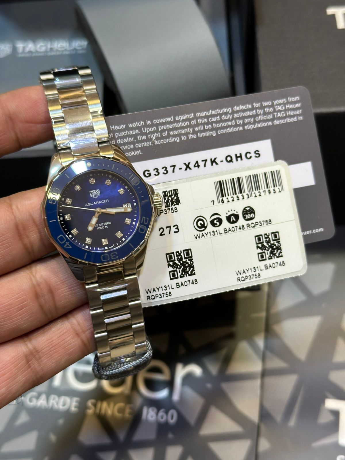 Aquaracer Navy Ladies