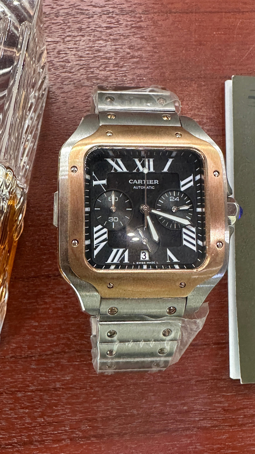 Santos Black X Rose Gold